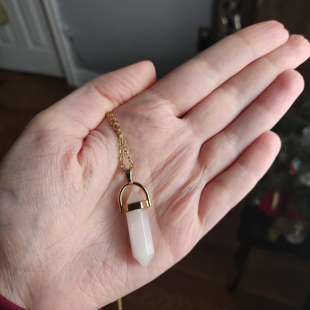 💕 Rose quartz 💕 pendant necklace
